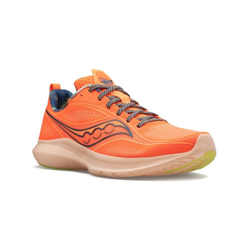 tenis-saucony-kinvara-13-masculino-laranja-frente